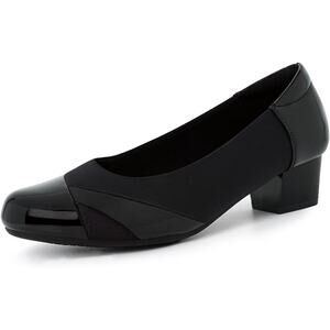New Ortho+rest Womens Size 8 Black Low 1.5" Heel Orthopedic Slip On Pumps Shoes